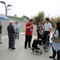 崔愷院士邀请工程院土木、水利与建筑工程学部院士参观北京奥林匹克公园瞭望塔